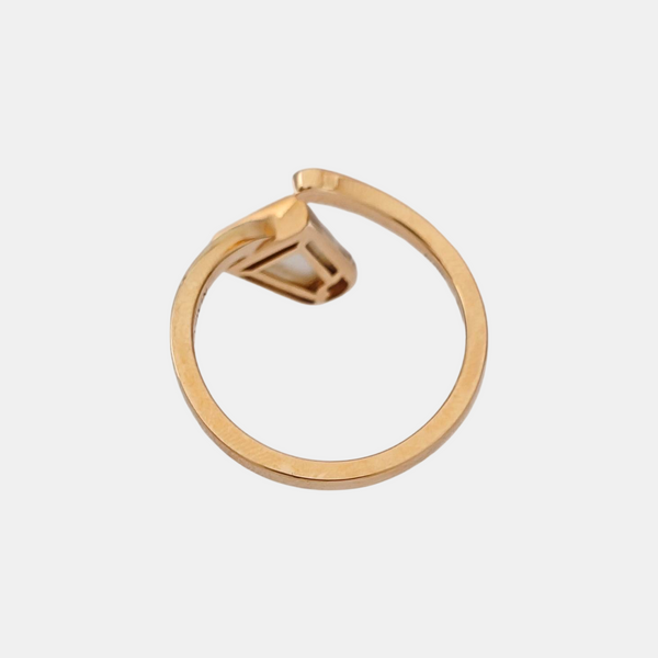 BVLGARI BVLGARI 18k Rose Gold White Ring EU 58