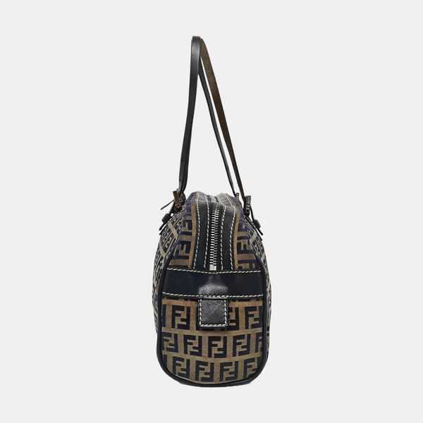 Canvas Top Handle Bag Blue