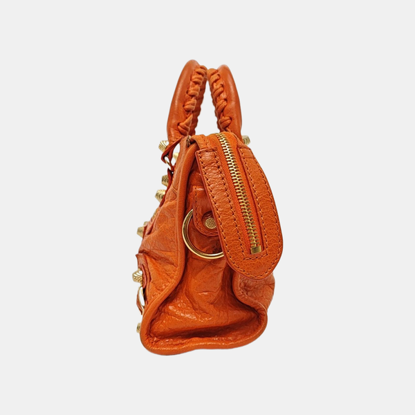 Classic City Mini Lambskin Orange