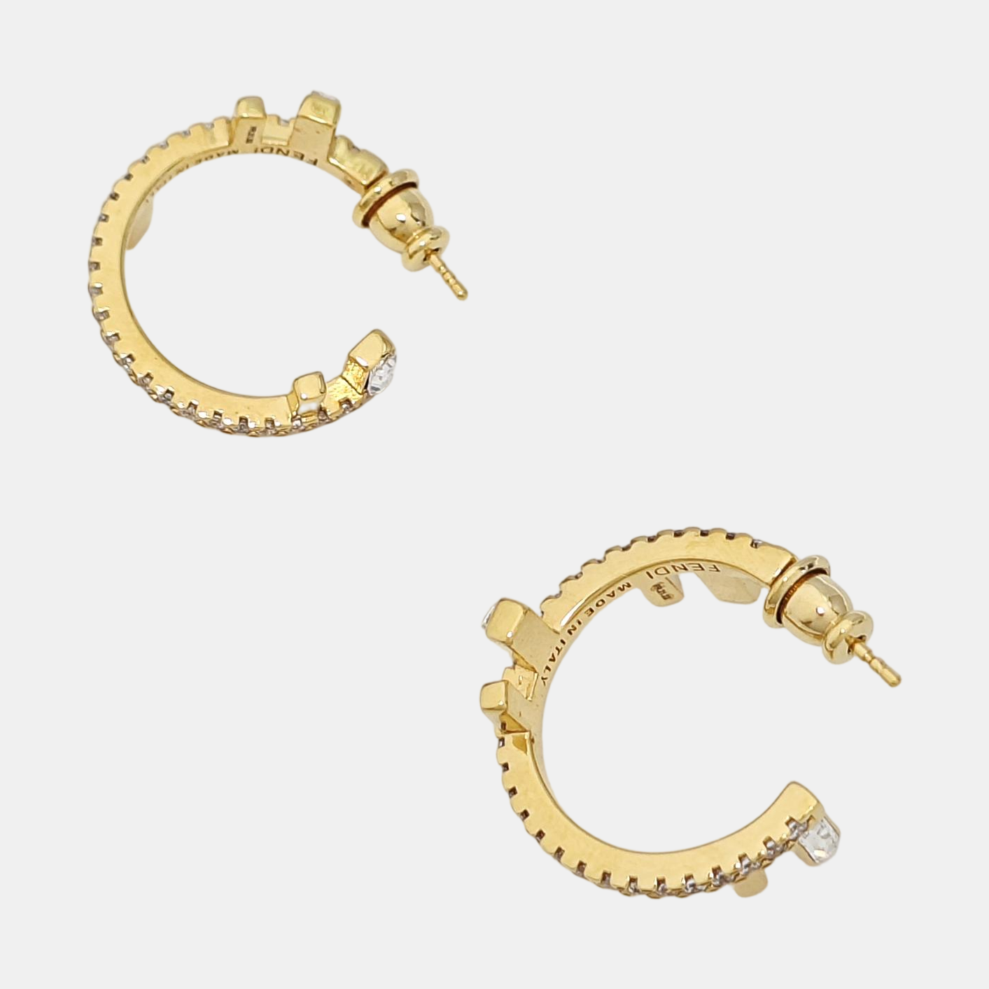 Metal Gold Stud Earrings