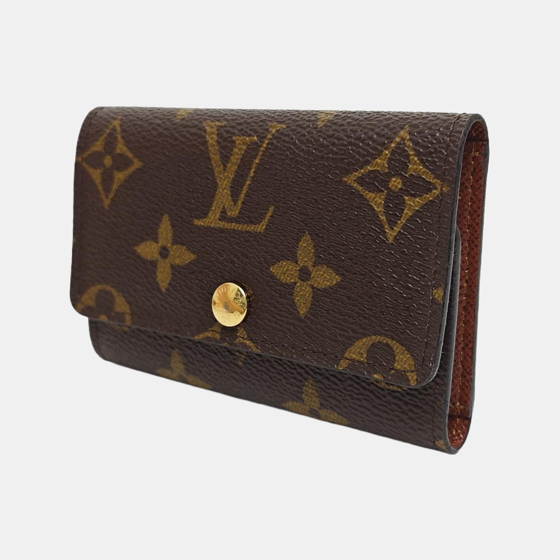 Monogram Coated Canvas Wallet Brown