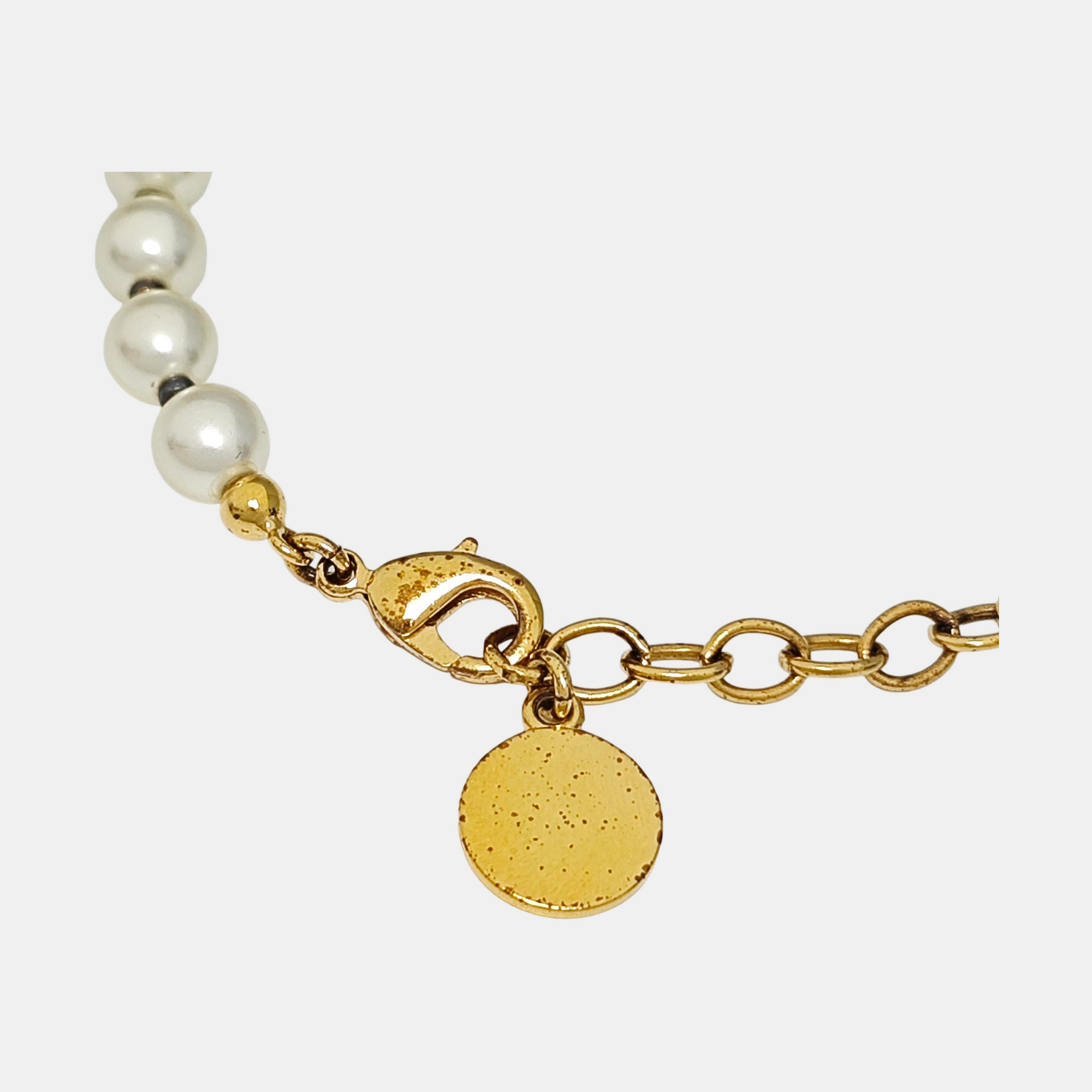 30 Montaigne Faux Pearl White Bracelet