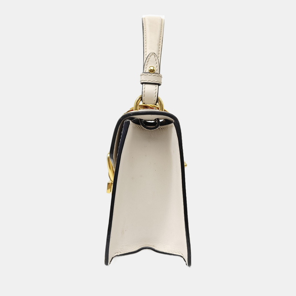Sylvie Mini Calfskin White
