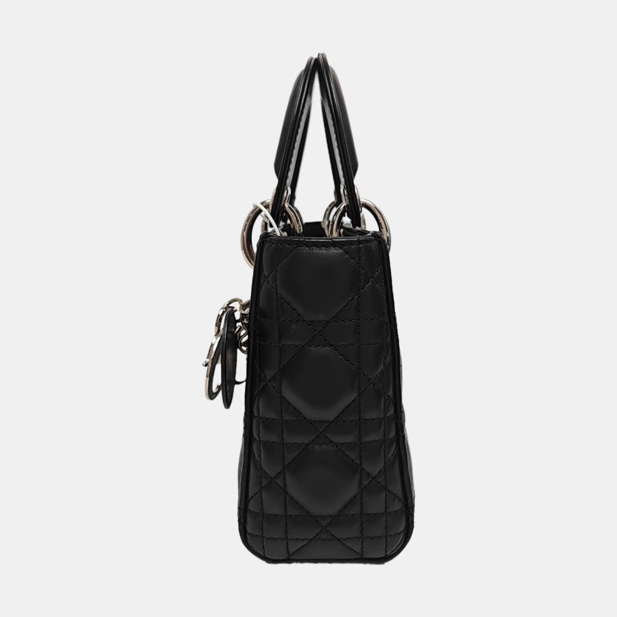 Lady Dior Mini Cannage Lambskin Black