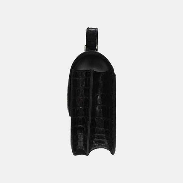 Constance 23 Shiny Porosus Crocodile Black
