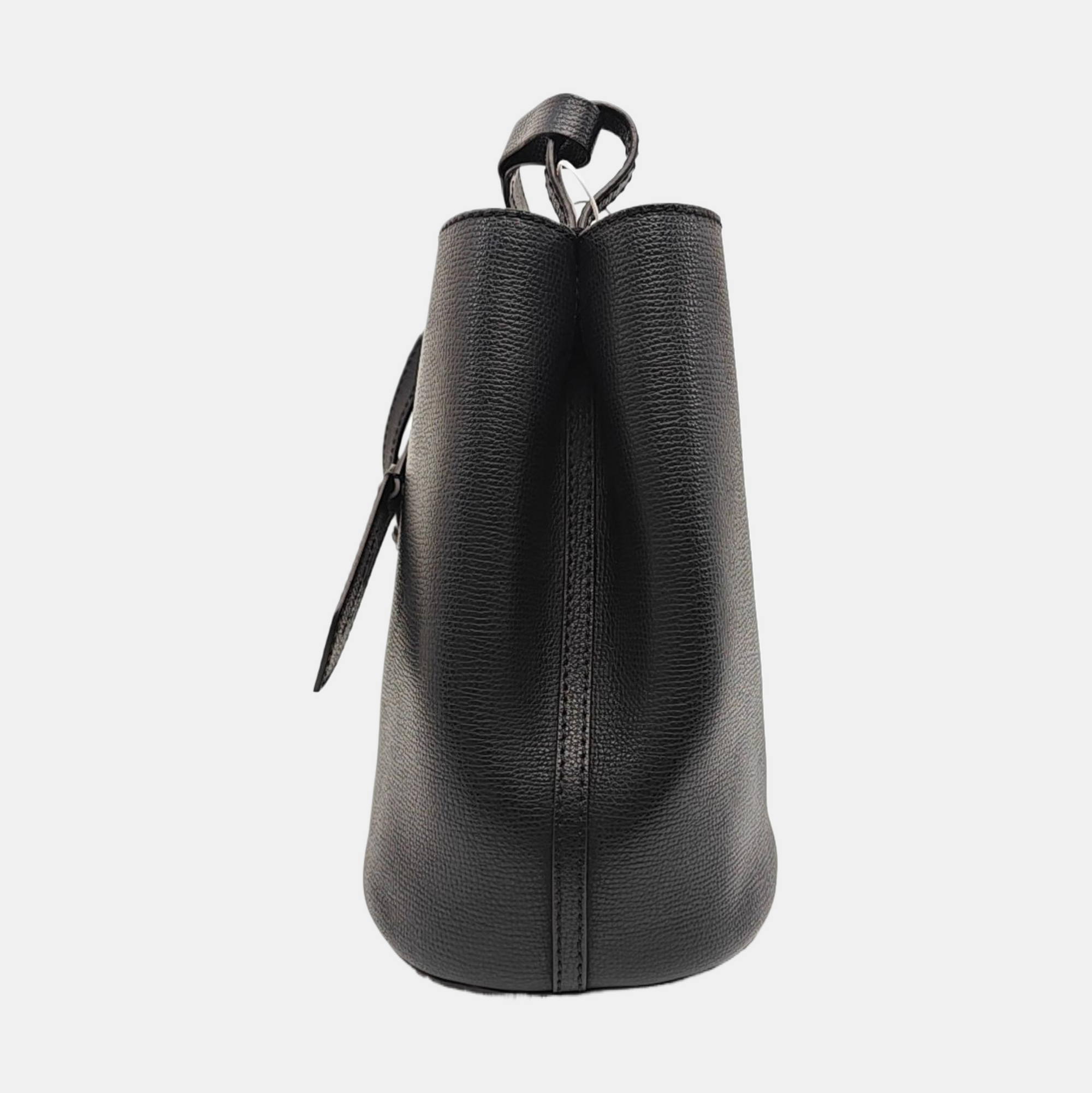 Calfskin Bucket Bag Black