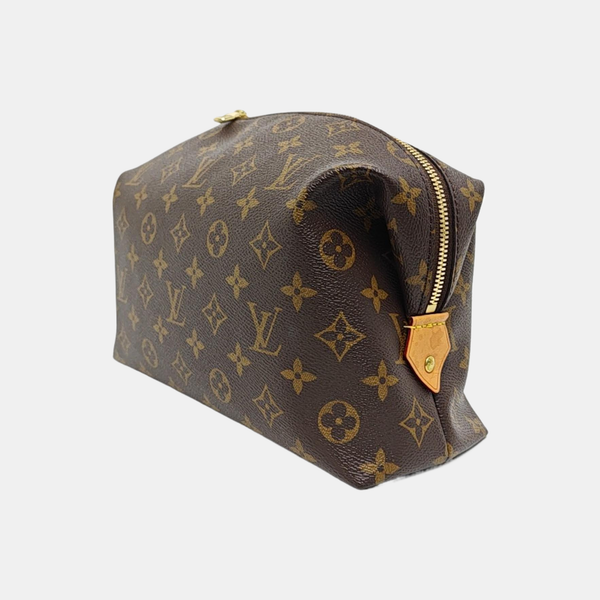 COSMETIC GM Monogram Coated Canvas Brown