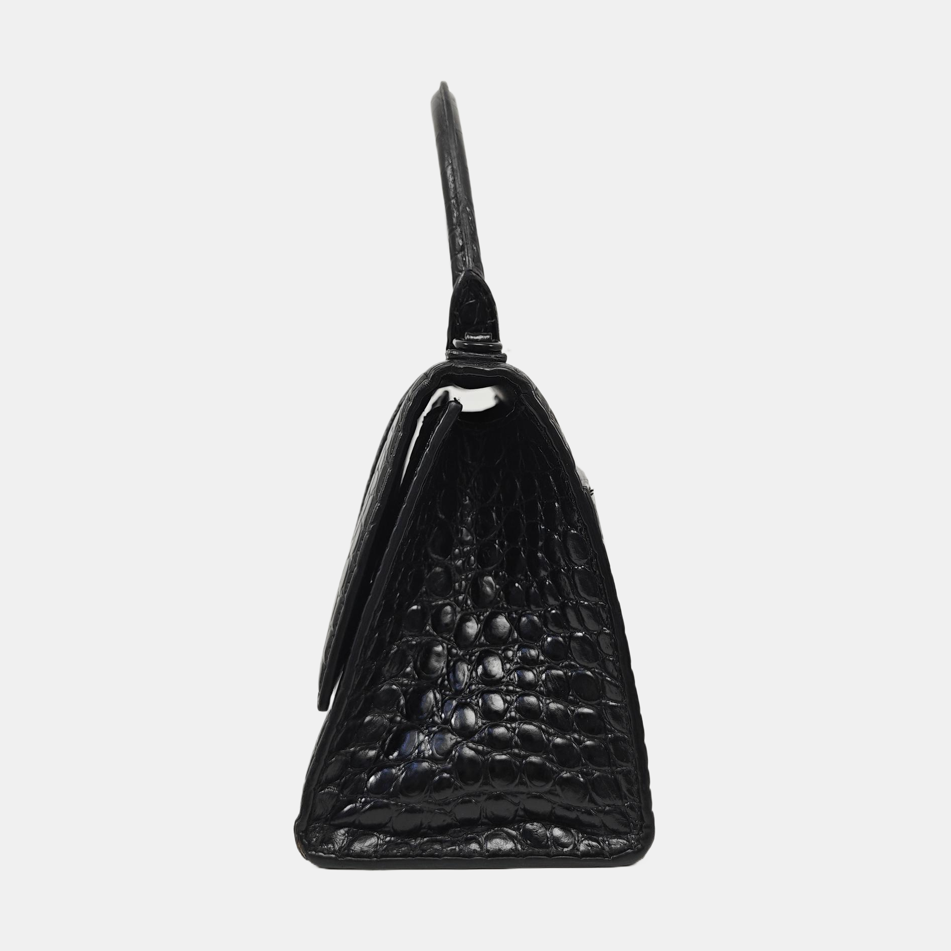 Hourglass S Calfskin Black