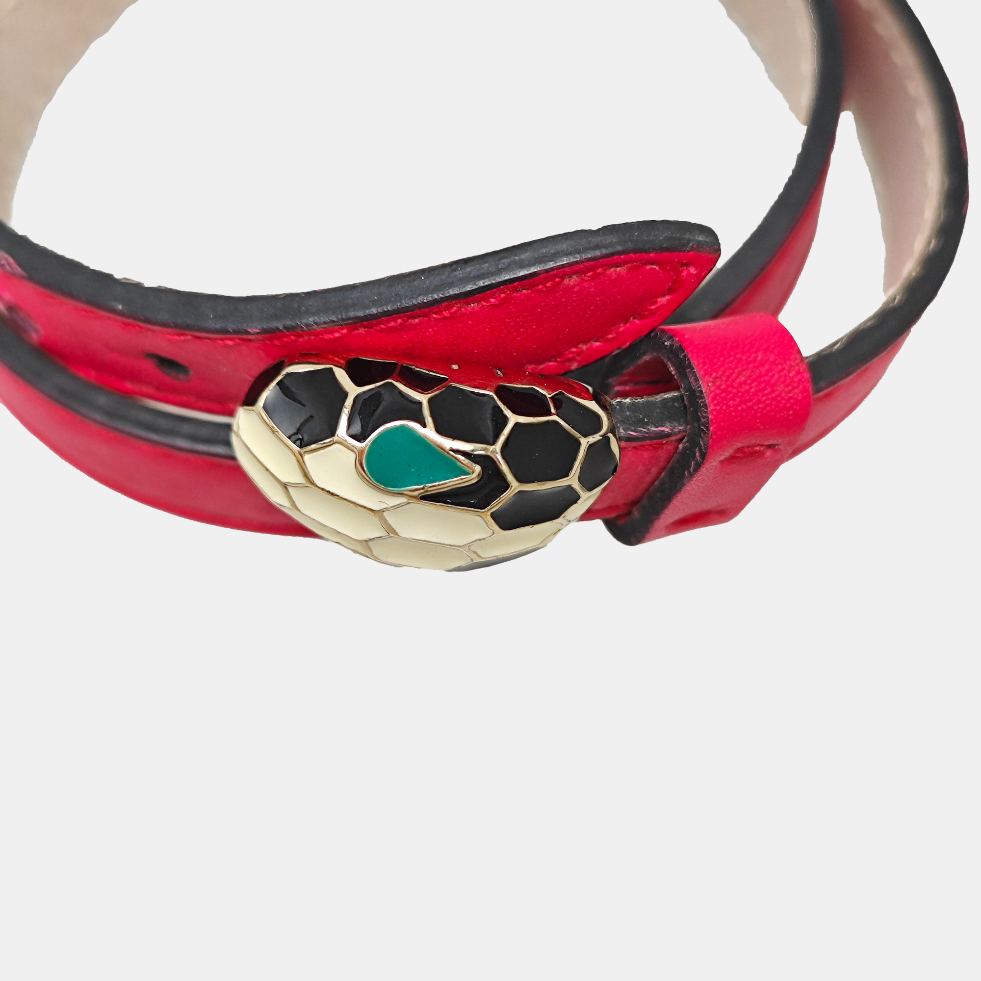 SERPENTI Brass Red Bracelet
