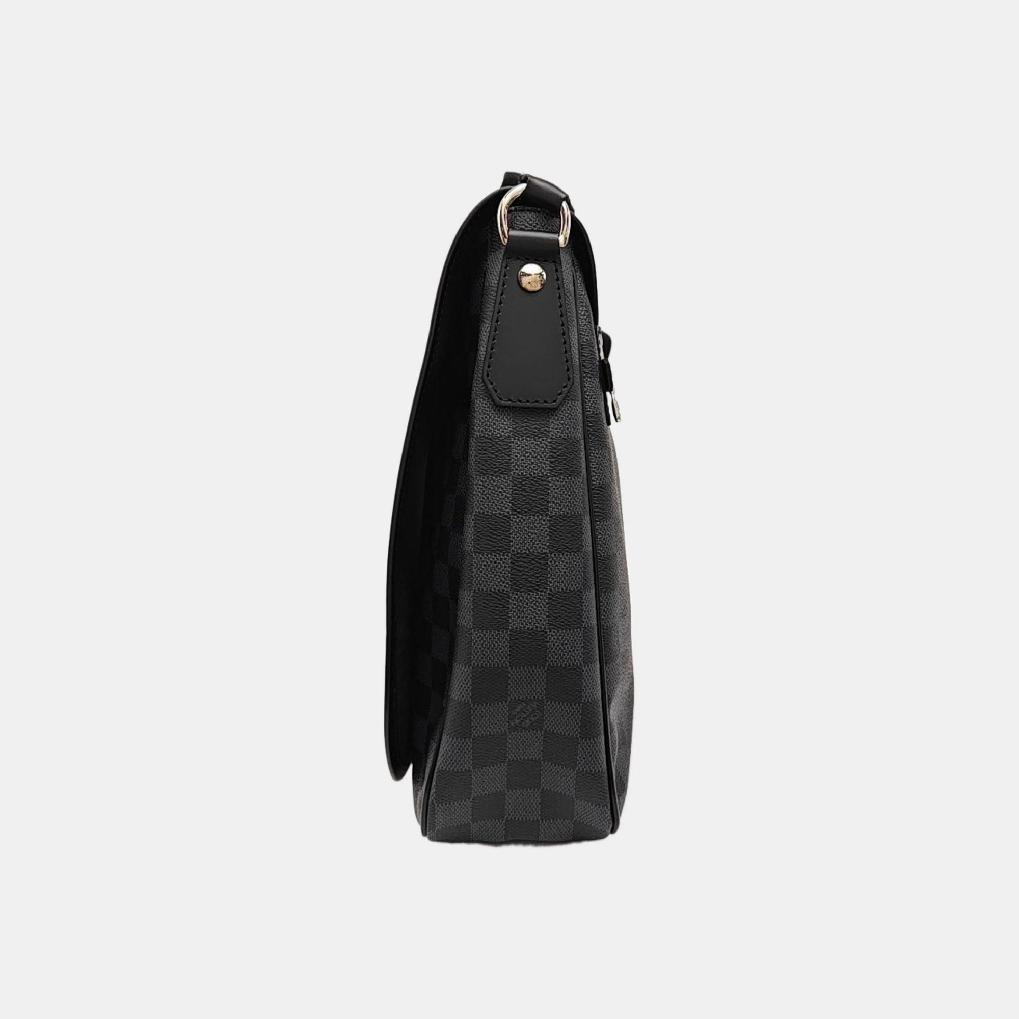 DANIEL GM Damier Graphite Coated Canvas Gray
