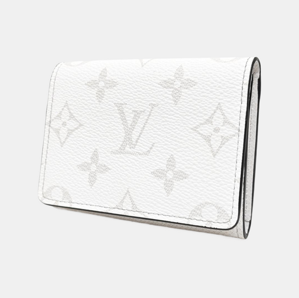 Monogram Coated Canvas Card Holder White