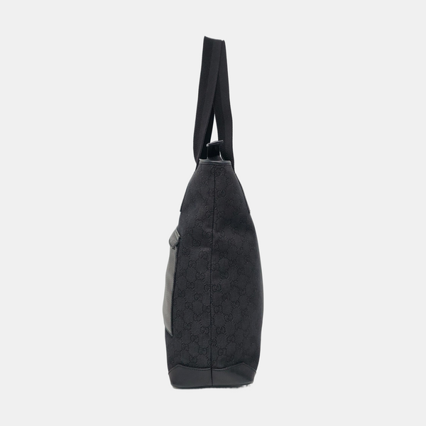 Monogram Canvas Tote Bag Black