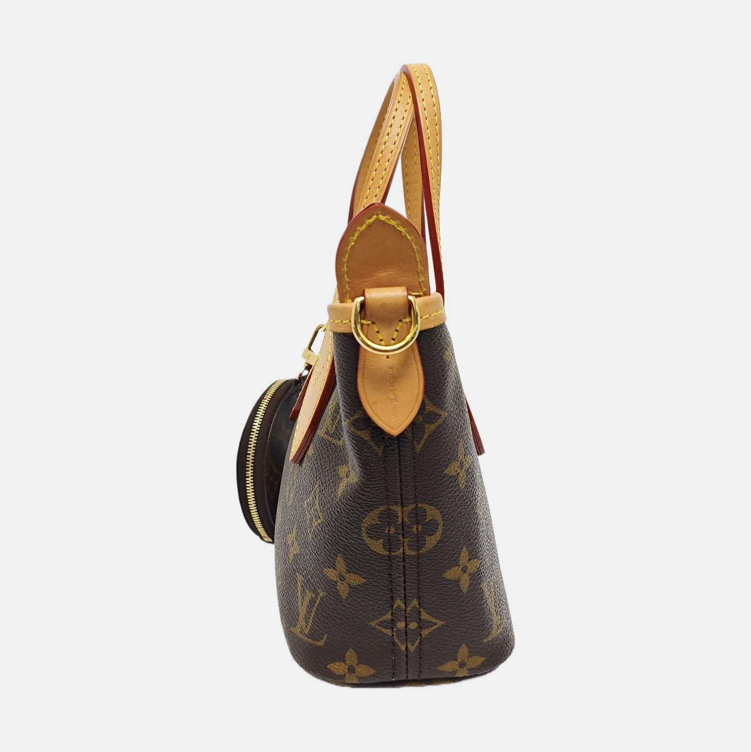 NEVERFULL BB Monogram Coated Canvas Brown