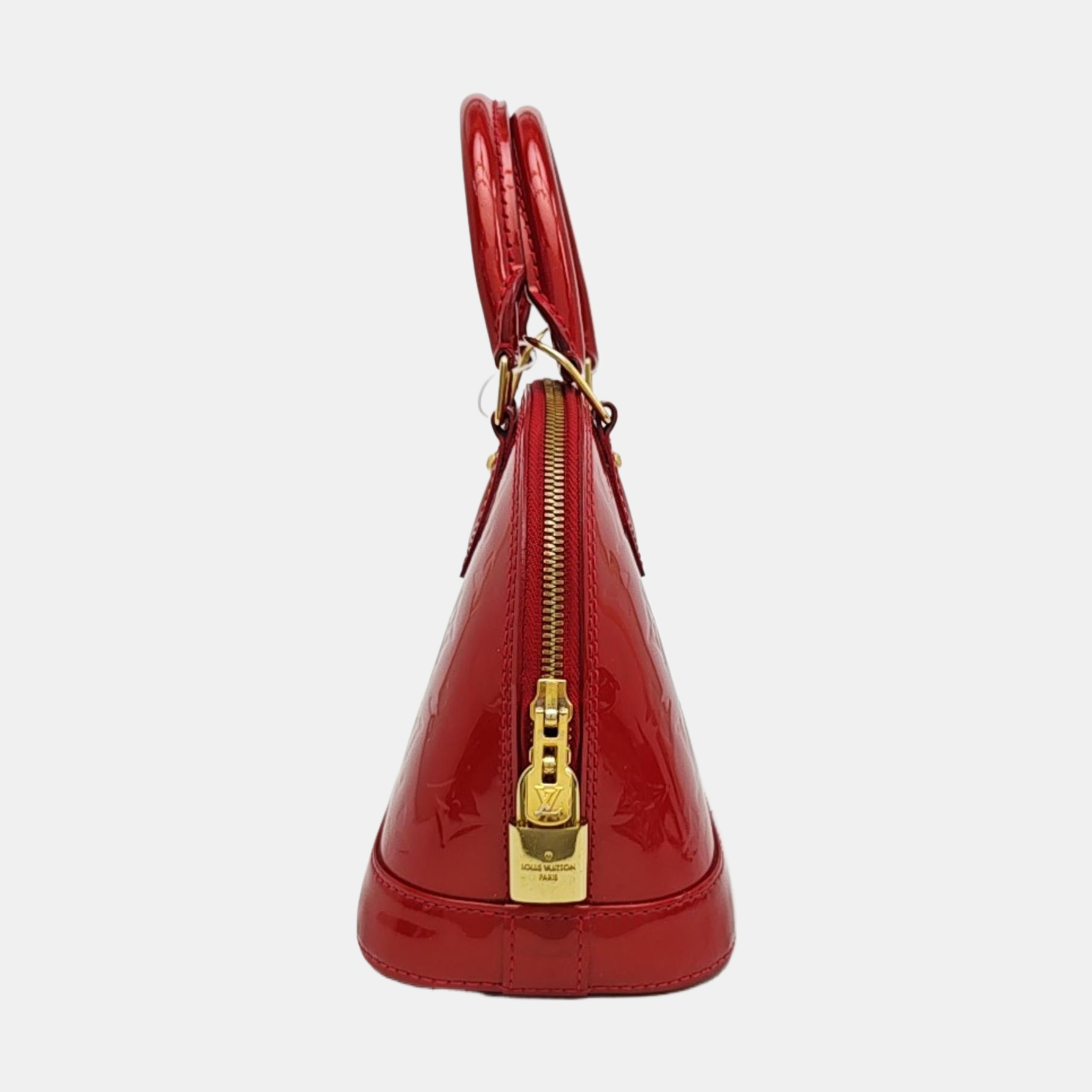 ALMA BB Monogram Patent Leather Red