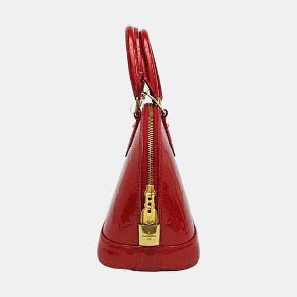 ALMA BB Monogram Patent Leather Red