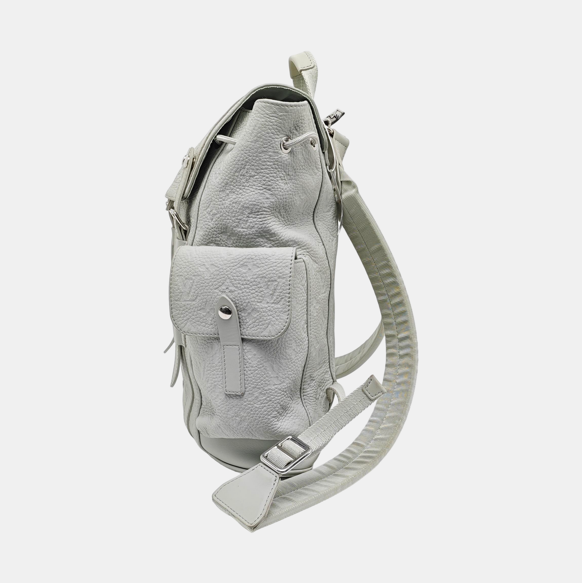 CHRISTOPHER PM Monogram Calfskin Green