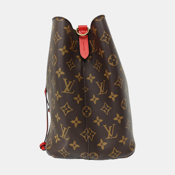 NÉONOÉ MM Monogram Coated Canvas Brown