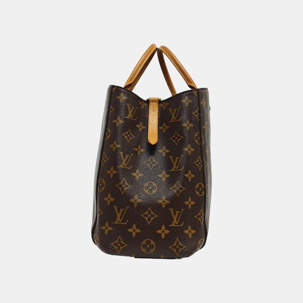 MONTAIGNE GM Monogram Coated Canvas Brown