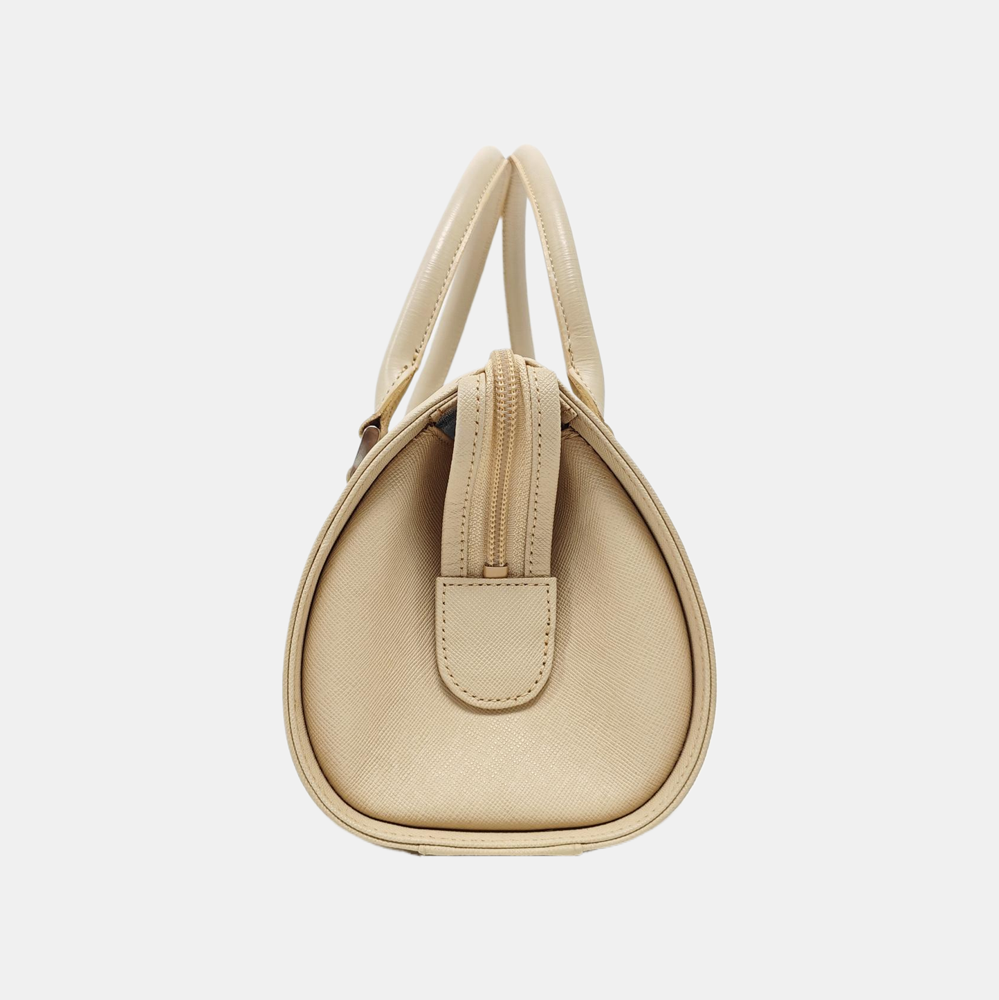 Calfskin Top Handle Bag Beige