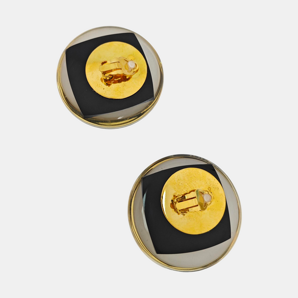 Metal Gold Clip On Earrings