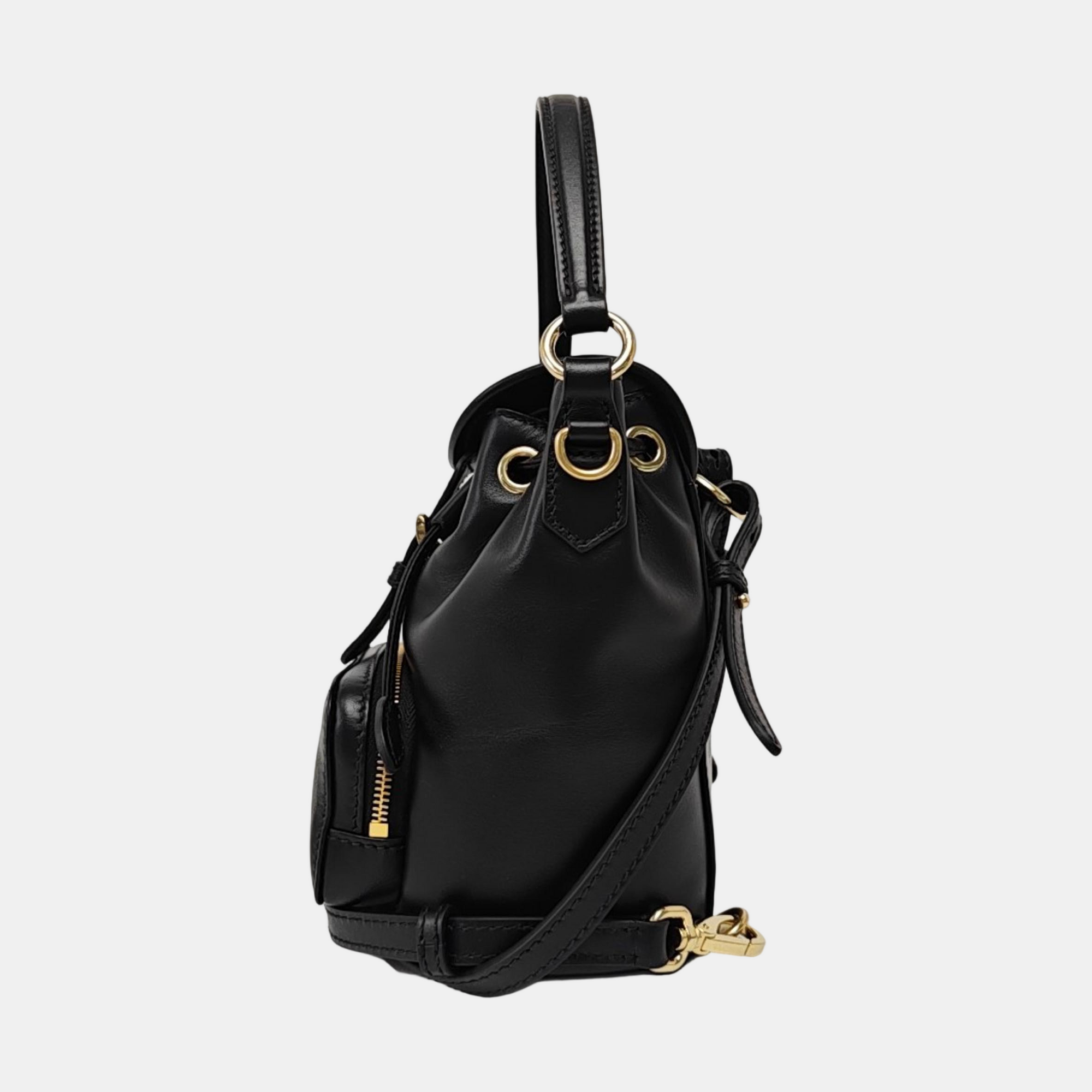 Calfskin Backpack Mini Black