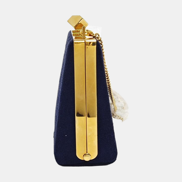 Fabric Shoulder Bag Blue