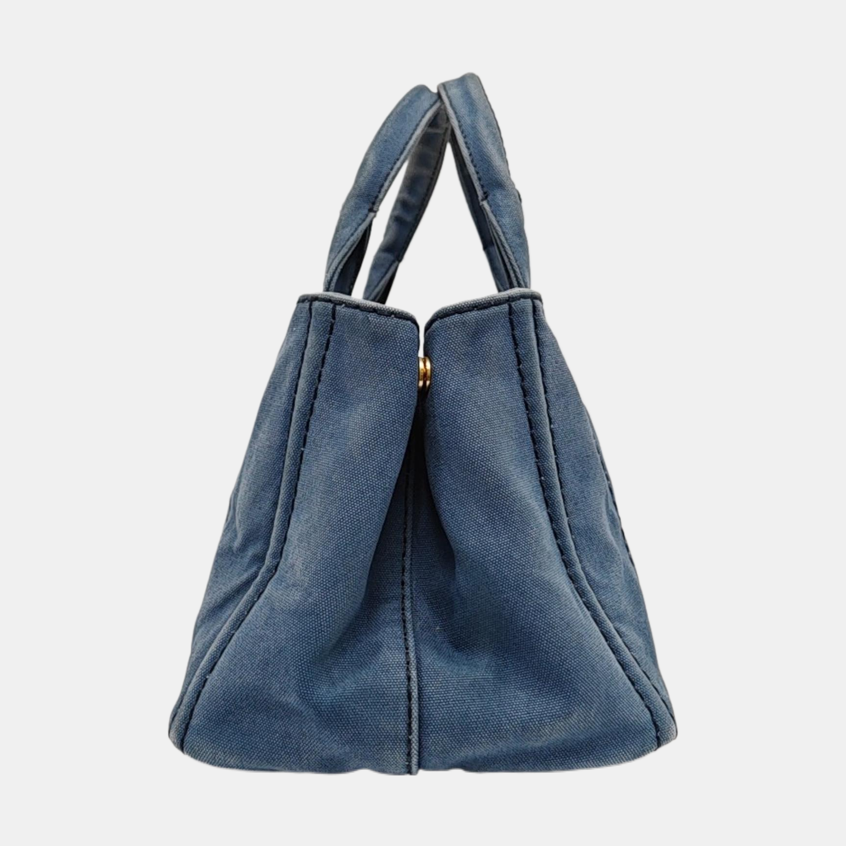Denim Quilted Canvas Blue
