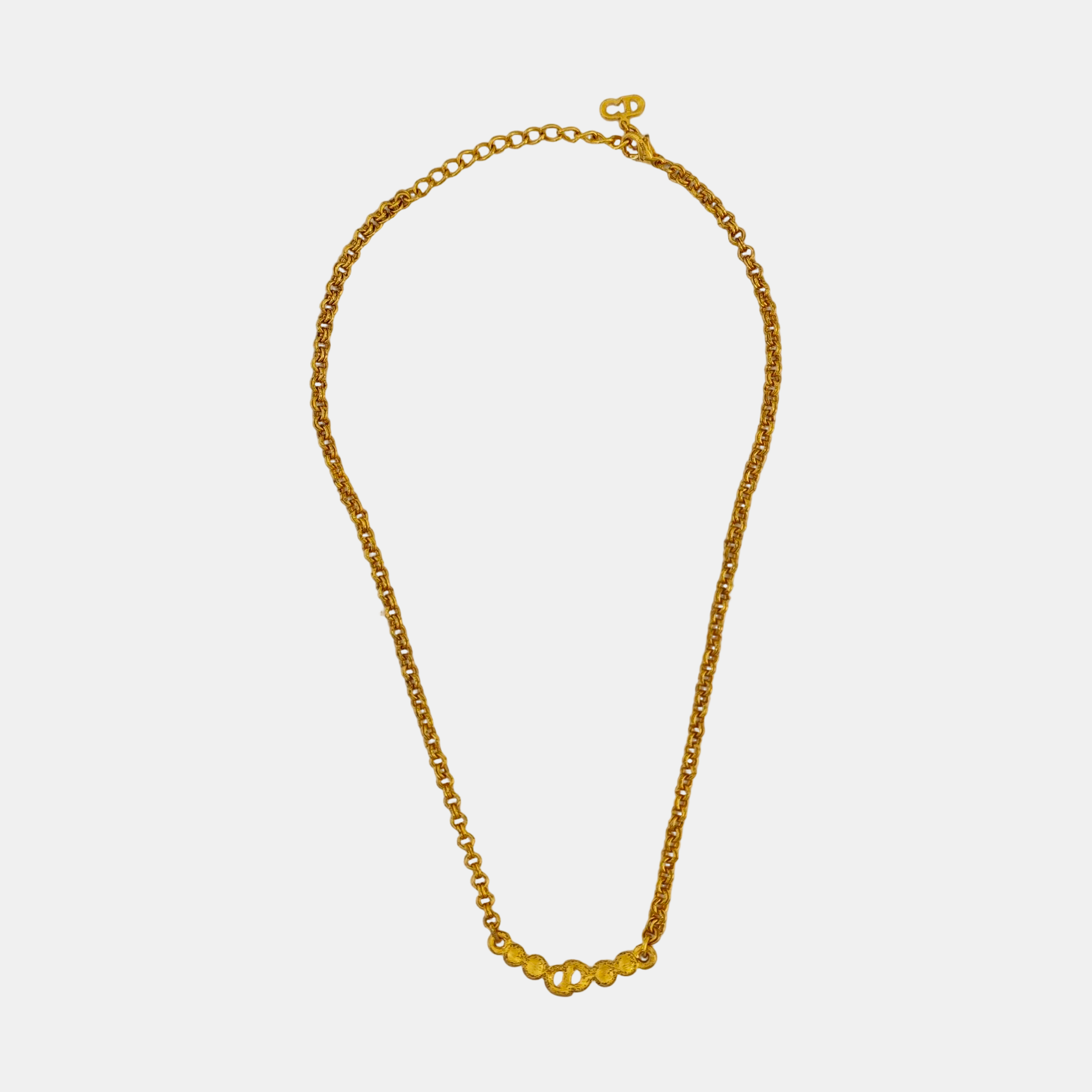 Petit CD Metal Gold Necklace