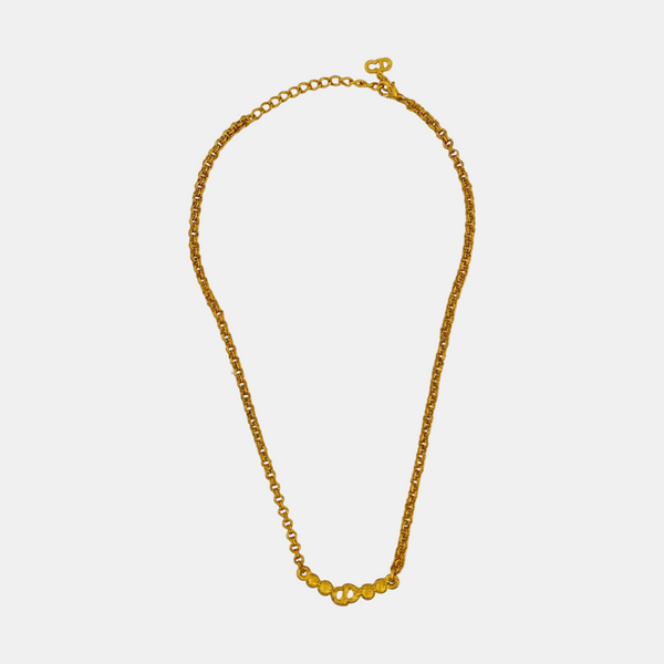 Petit CD Metal Gold Necklace