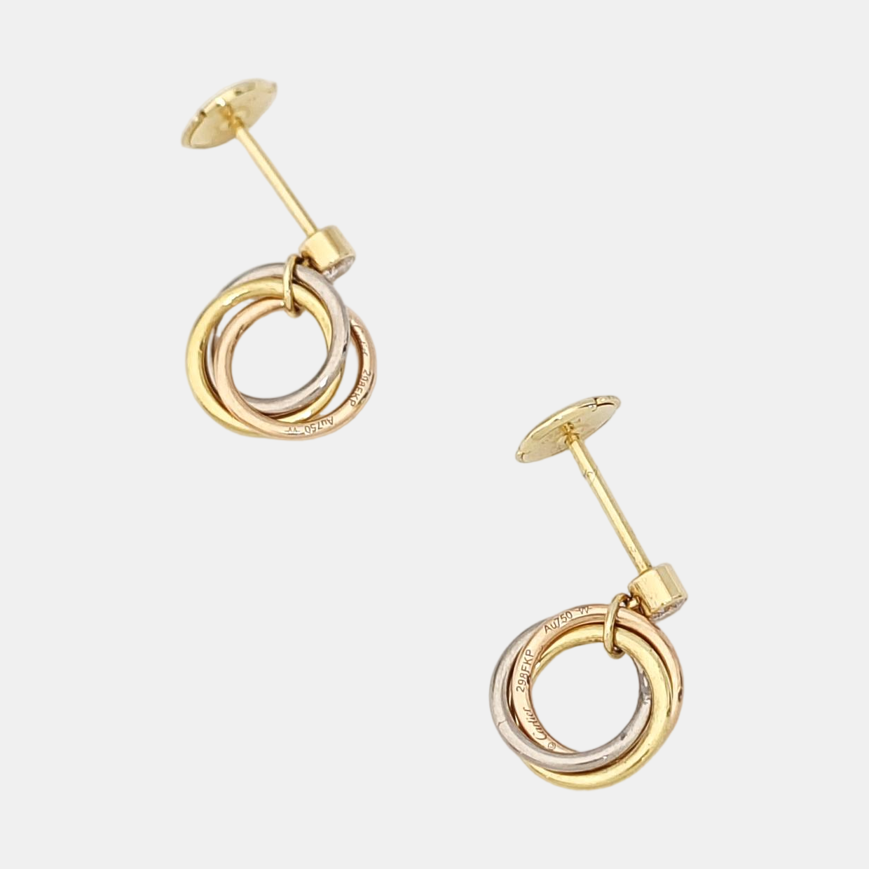 TRINITY 18k Gold Multicolor Earrings