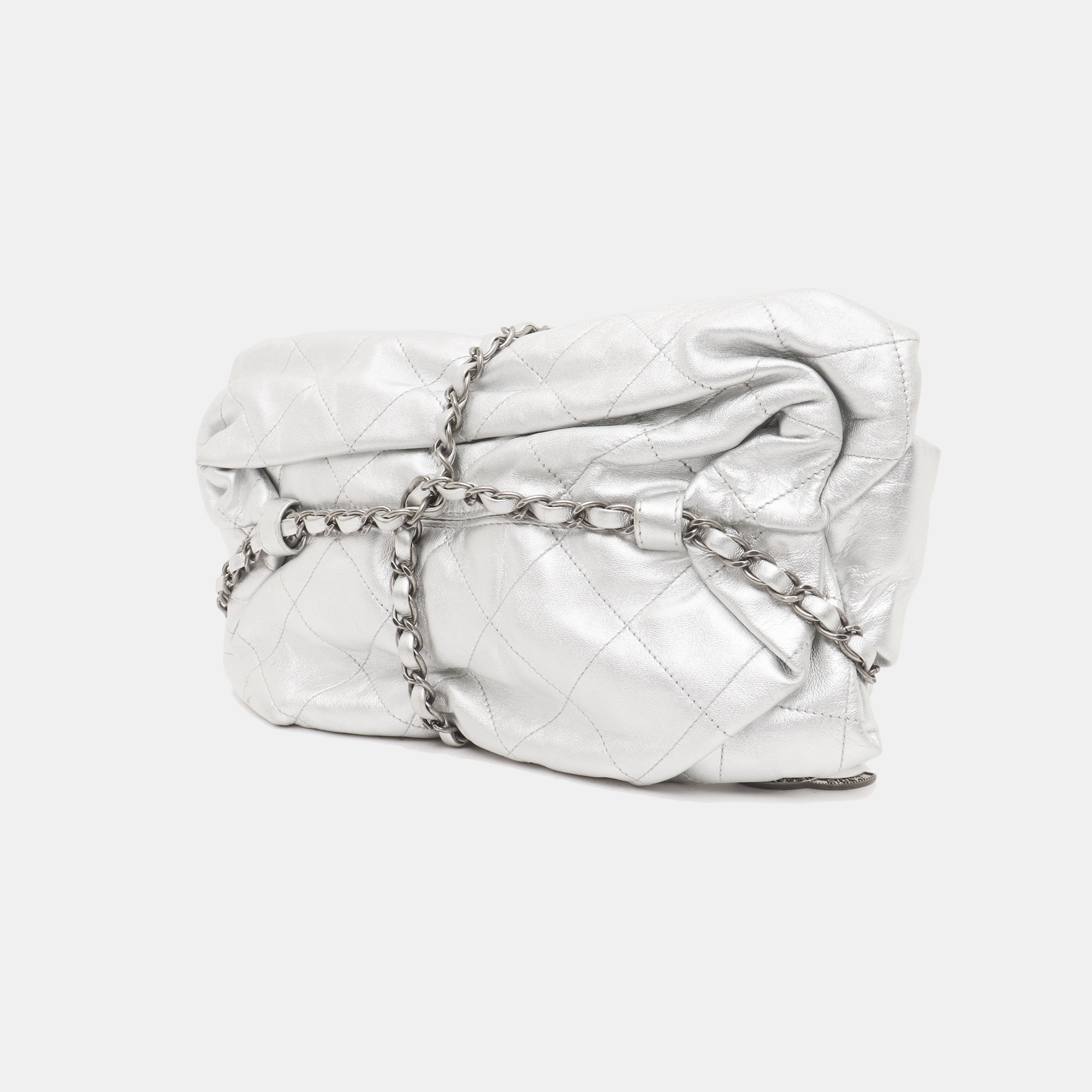 Quilted Calfskin Silver