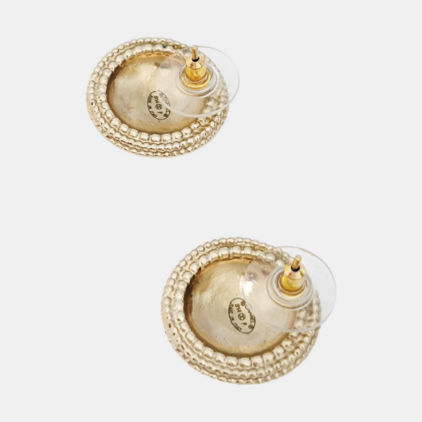 Metal Gold Stud Earrings