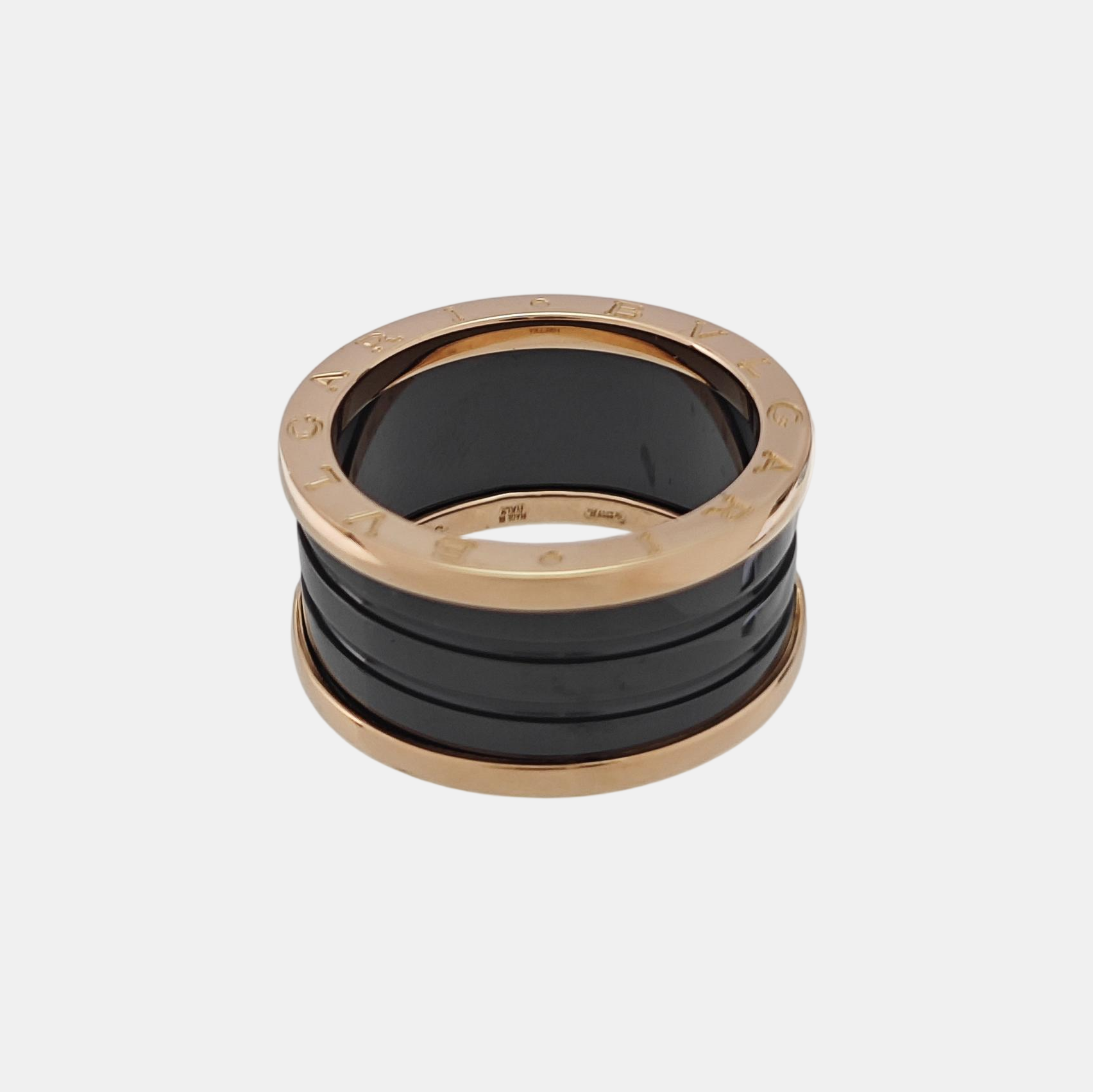 B.ZERO1 18k Rose Gold Ring EU 58