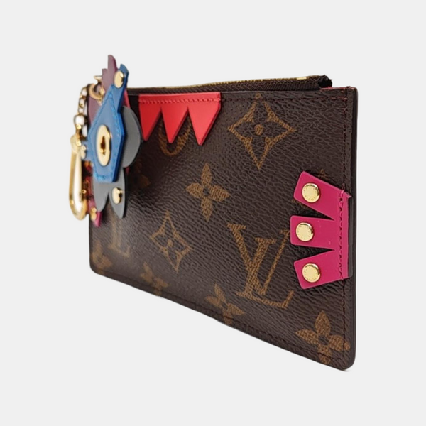 Monogram Coated Canvas Key Pouch Brown