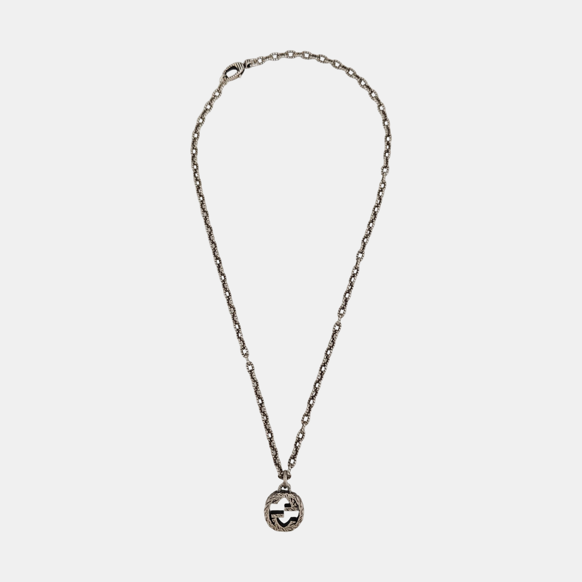 Interlocking G 925 Sterling Silver Necklace