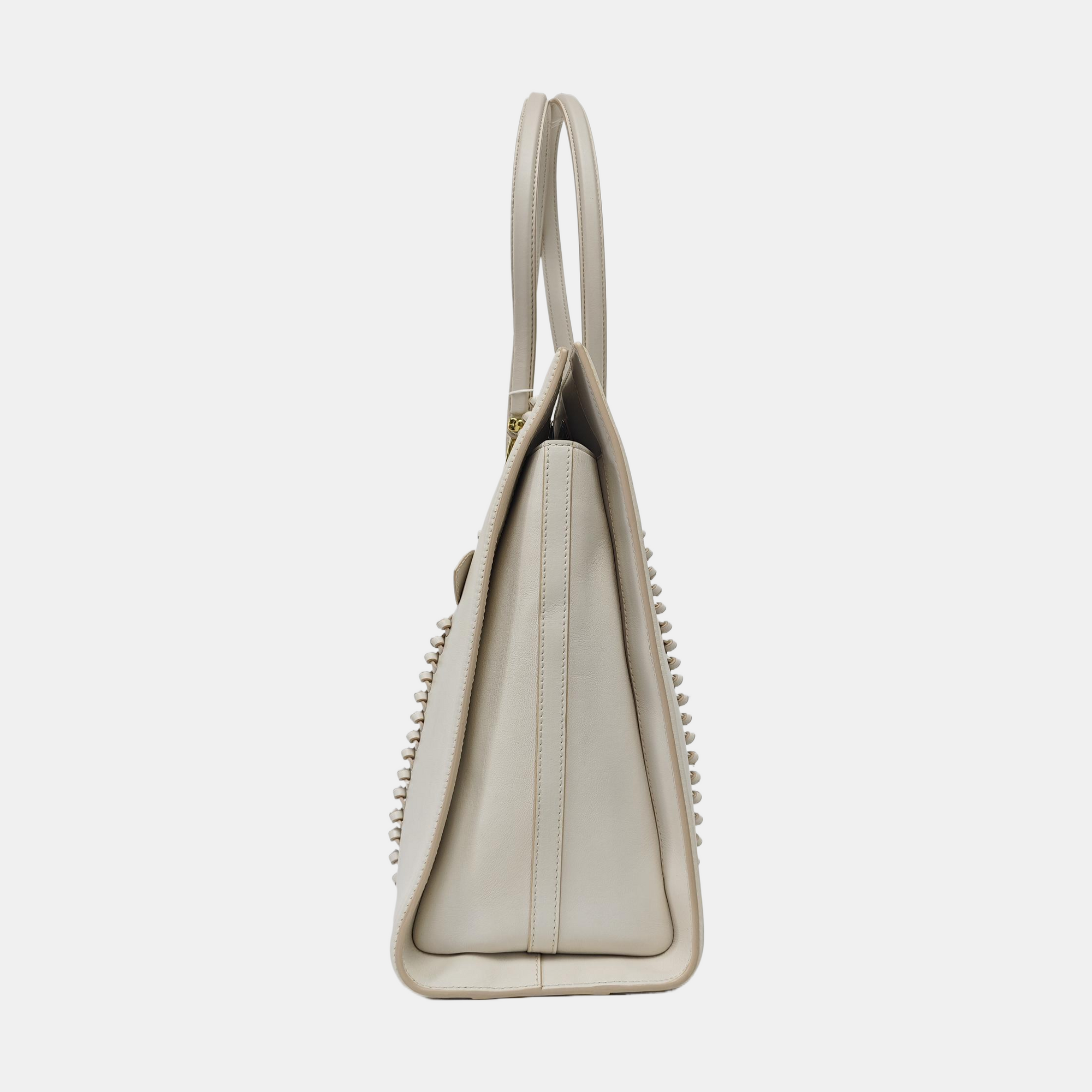Calfskin Tote Bag White