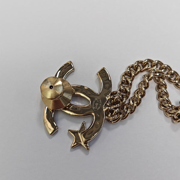 Metal Gold Brooch