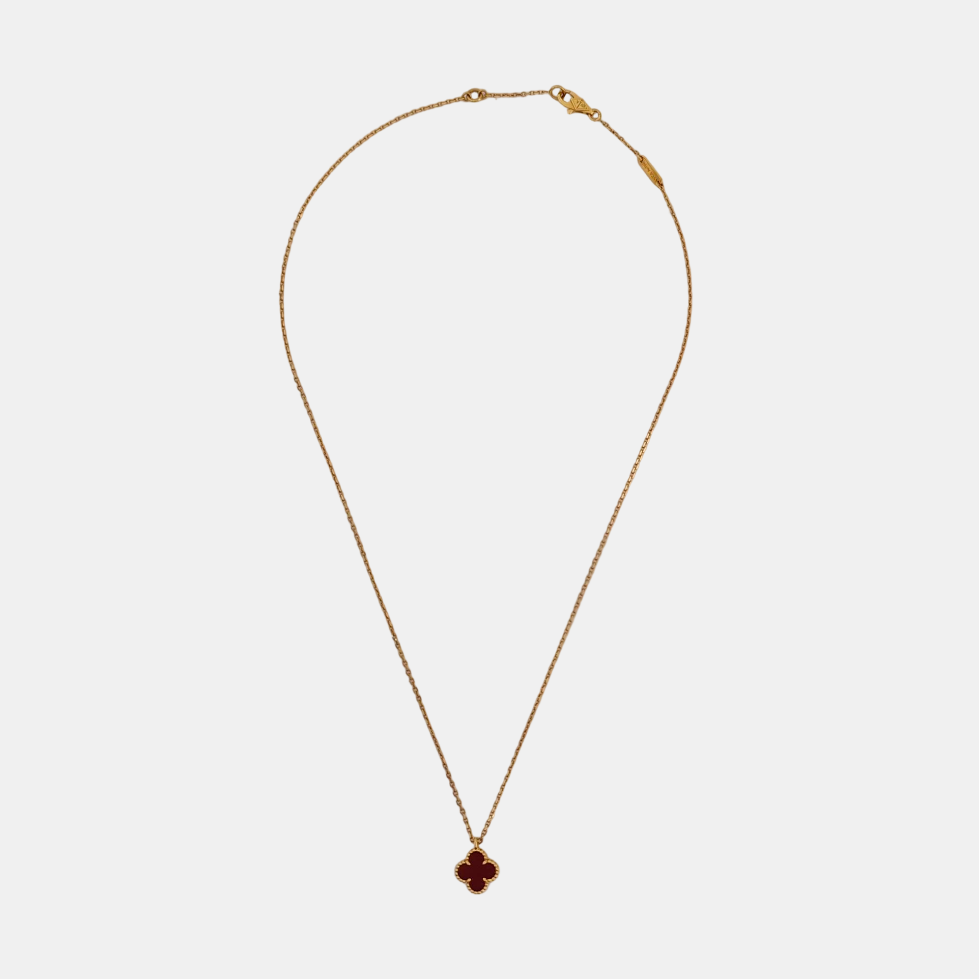 Sweet Alhambra 18k Rose Gold Necklace