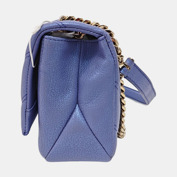 SERPENTI CABOCHON Small Quilted Lambskin Blue