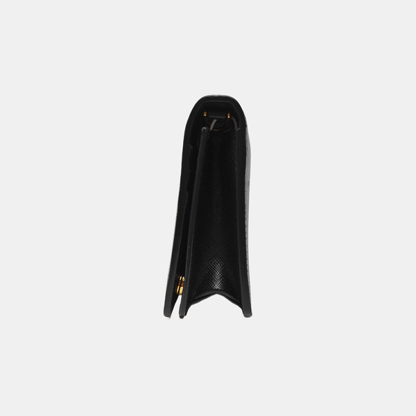 Saffiano Calfskin Shoulder Bag Black