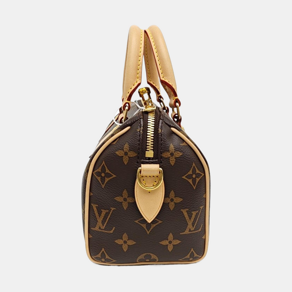 SPEEDY 20 Monogram Coated Canvas Brown