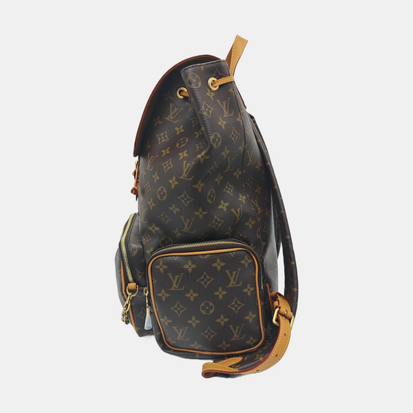 TRIO Monogram Coated Canvas Brown