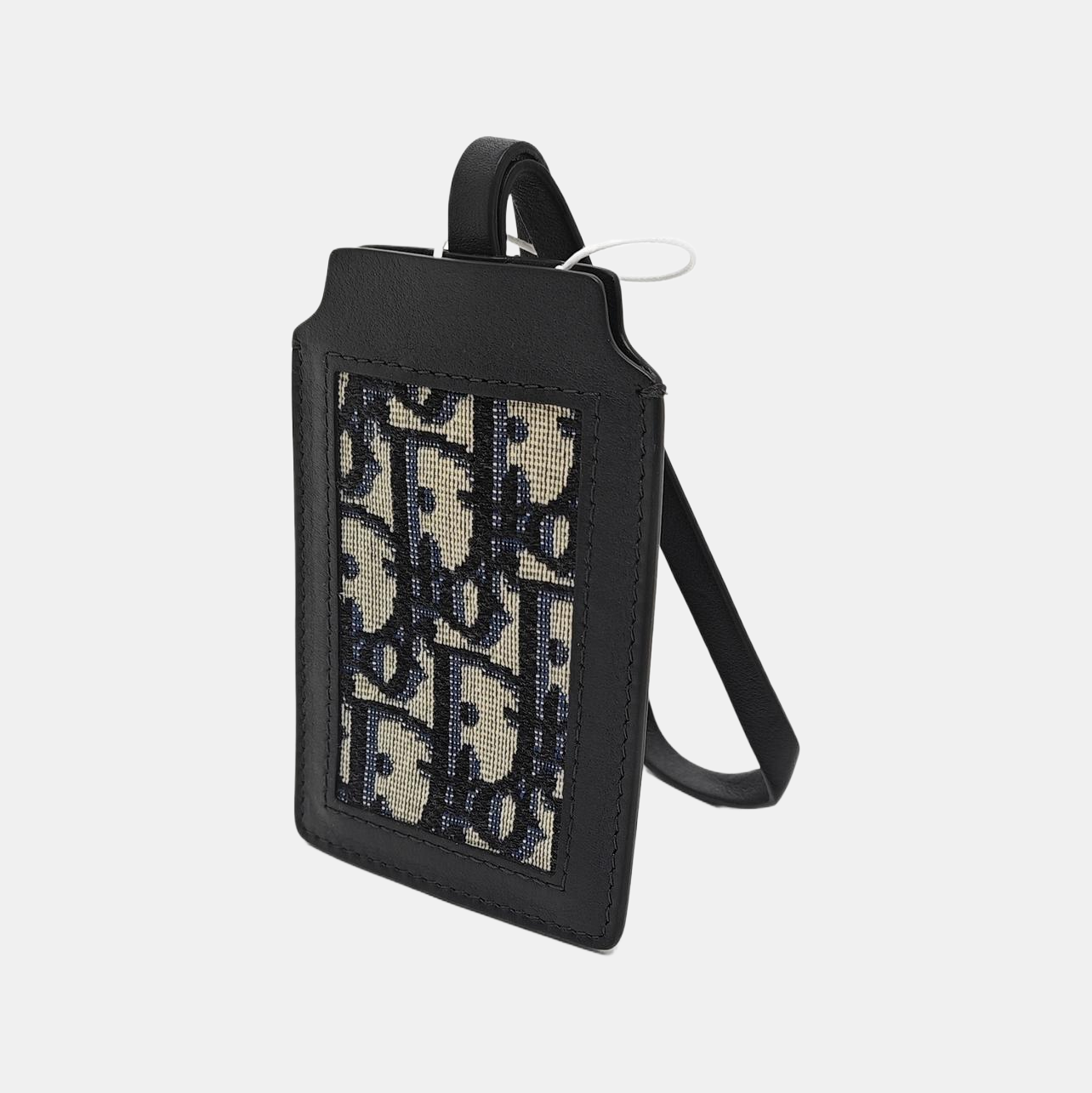 Oblique Canvas Card Holder Black