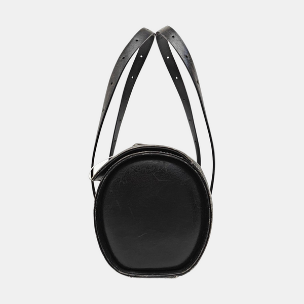 Calfskin Top Handle Bag Black