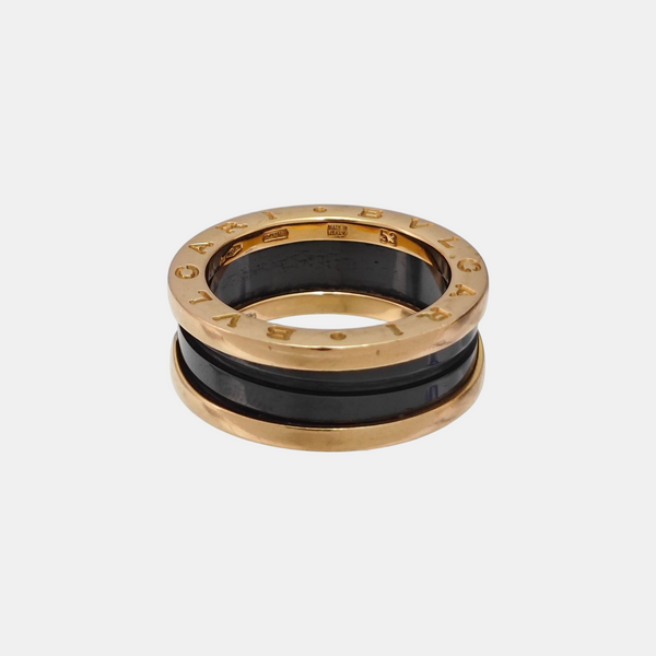B.ZERO1 18k Rose Gold Ring EU 53
