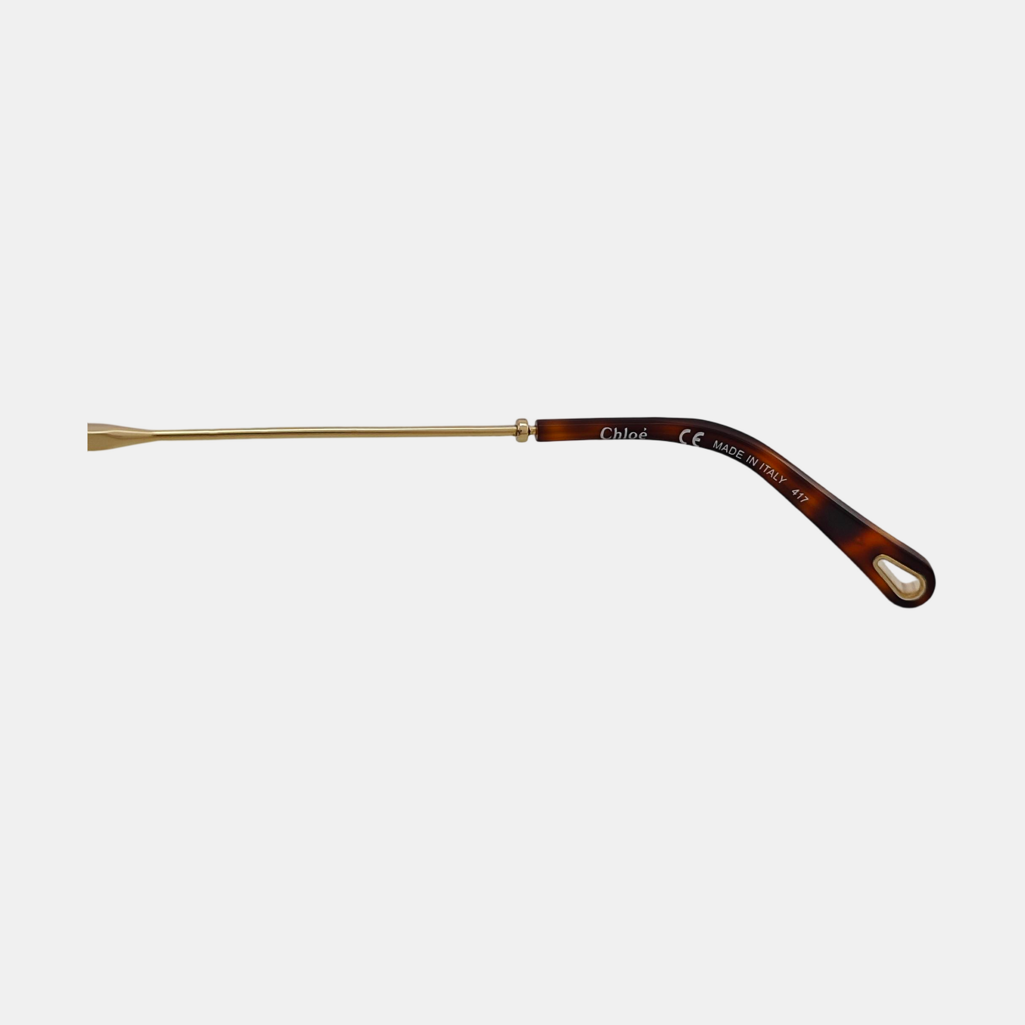 Brown Metal Sunglasses