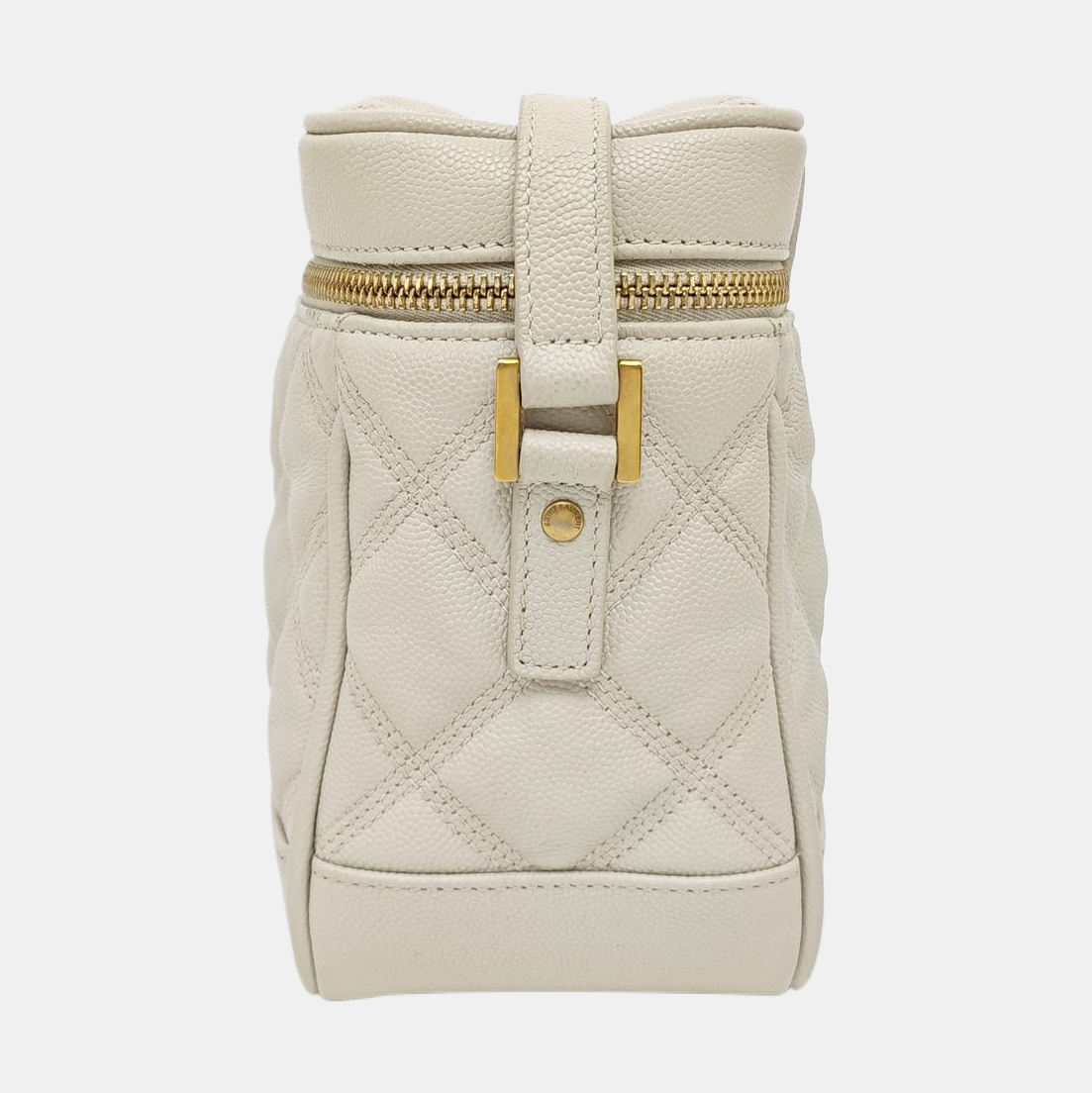 80'S VANITY Quilted Calfskin White