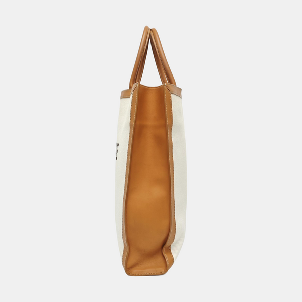 CABAS CELINE Medium Fabric White