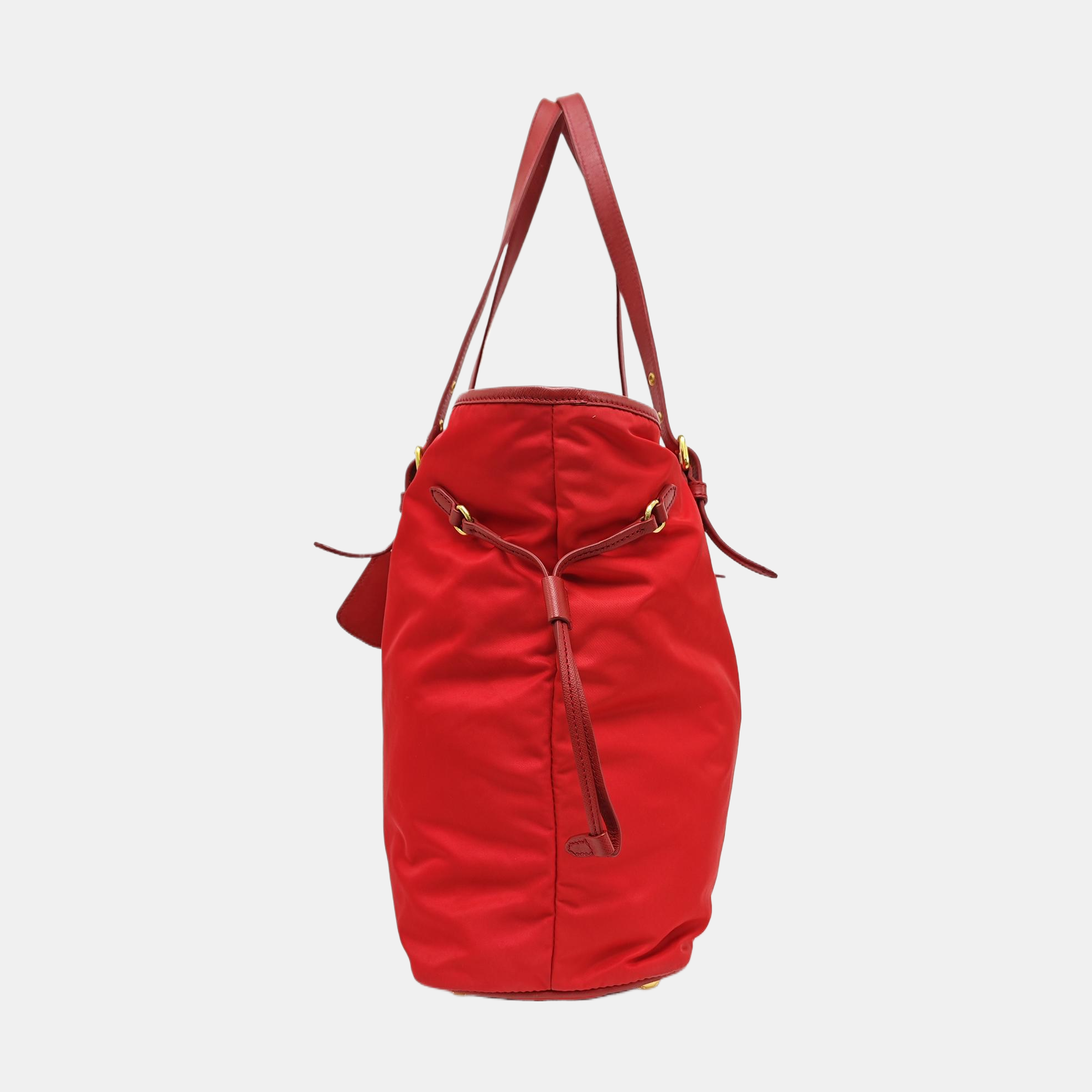 Nylon Tote Bag Red
