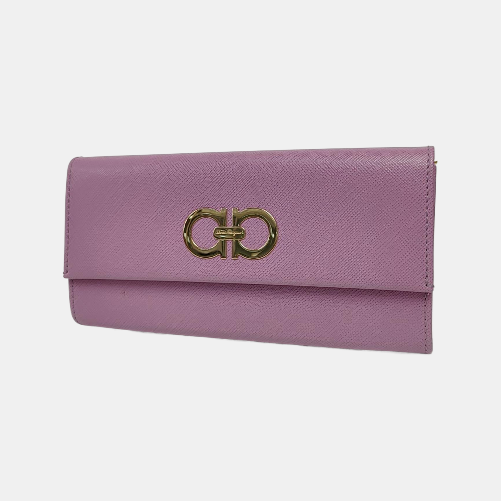 Authenticated pre-owned  Gancini Calfskin Purple Wallet - Wallet at Looply